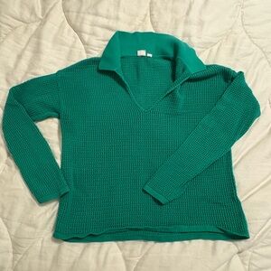 GAP Teal V-Neck Sweater